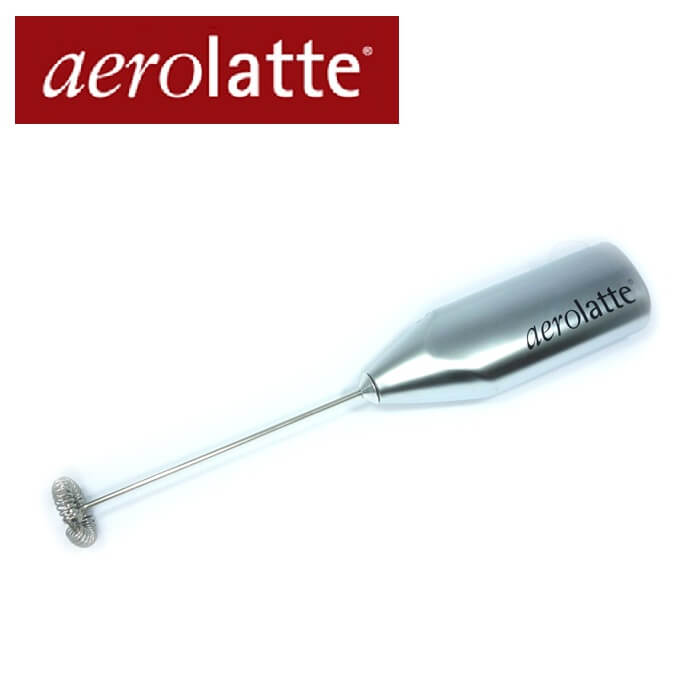 アエロラッテ aerolatte 本体サテン(つや無しシルバー) ミルクフォーマー【珈琲/カフェ/コーヒー/バターコーヒー/タルゴナコーヒー】【動画】
