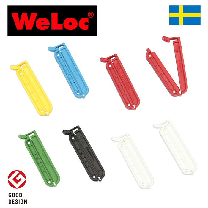 ウェーロック WeLoc ウェーロッククリップイットPA50mm アソート 8個セット スウェーデン製 WeLocCLIP-it(クロージャー、キッチンクリップ、袋止め)
