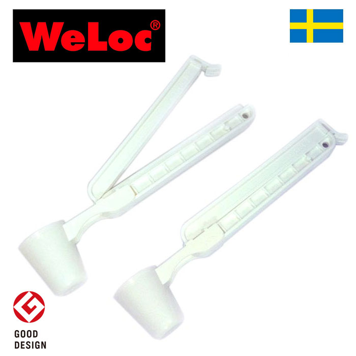 ウェーロック WeLoc ウェーロッククリップイットPA110スクープ着脱可能スプーン付き 白 2個セット WeLocCLIP-it(クロージャー、キッチンクリップ、袋止め)