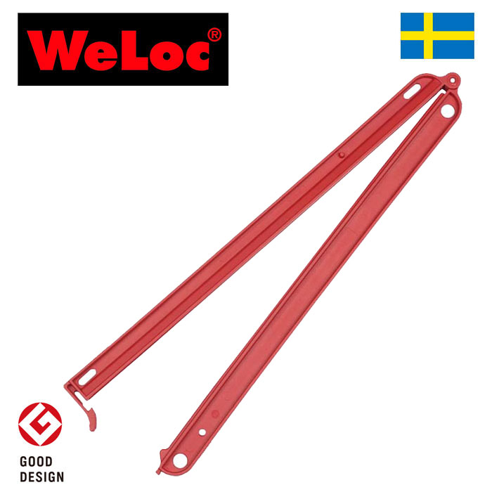 ウェーロック WeLoc ウェーロッククリップイット PA320S 赤 特特大 スウェーデン製 WeLocCLIP-it 厚手の袋用(クロージャー、キッチンクリップ、袋止め、業務用)