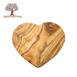 ジェネラルオリーブウッド General olive Wood オリーブの木 ハート型カッティングボード 21cm #GB034【まな板/一枚板 】【動画】