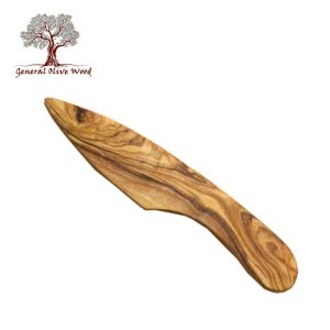 ジェネラルオリーブウッド General olive Wood オリーブの木 大きなバターナイフ 20cm #GB574【大きいサイズで握りやすい/スプレッダー/塗り広げやすい/木製カトラリー】【動画】