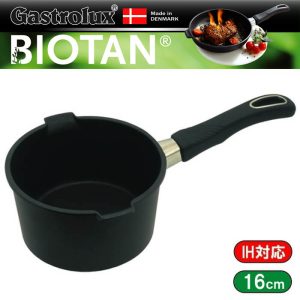 ガストロラックス Gastrolux バイオタン BIOTAN IH対応片手鍋深さ9cm 内径16cm 17130A【PFOS/PFOAフリー】【送料無料】【動画】