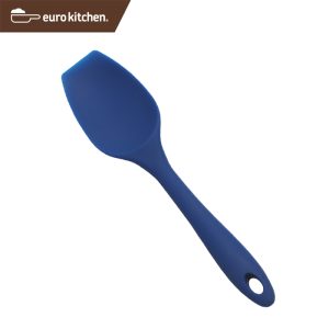 ユーロキッチン eurokitchen 一体型ホールシリコンスクープ(スプーン型スパチュラ) 大 青(ブルー) シリコンへら【ハンドクリーナー オールシリコン】