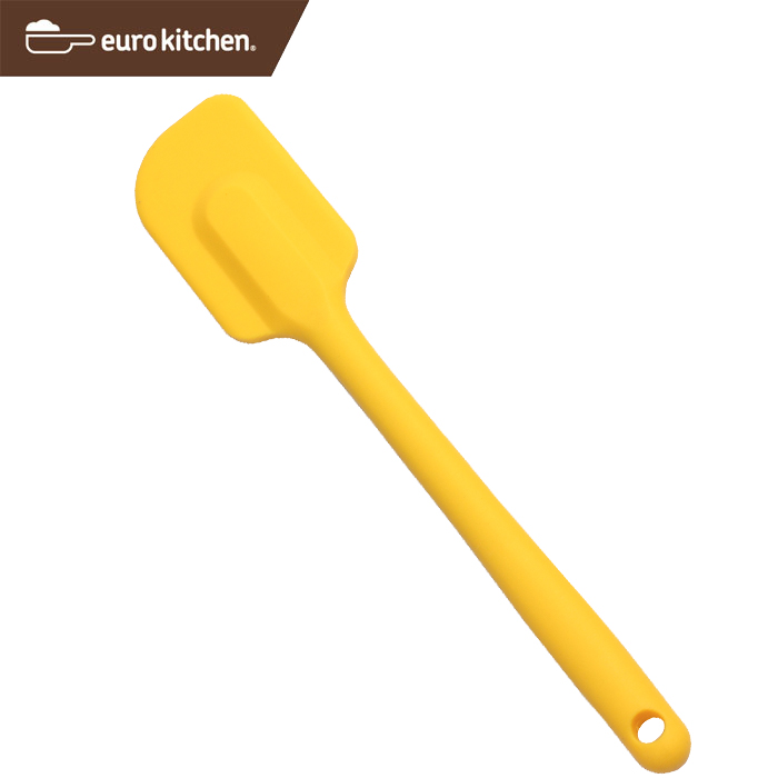 ユーロキッチン eurokitchen 一体型シリコンスパチュラ スタンダード 中 黄(イエロー) シリコンへら【ハンドクリーナー オールシリコン】