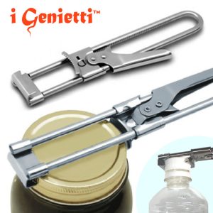 ジェニエッティ i Genietti オールステンレスジャーオープナー svitabarattoli クラシック classic【ビンオープナー/ボトルオープナー/固い蓋や瓶が簡単に開けられる/ペットボトル/ふた開け/おしゃれ/jar opener】【動画】