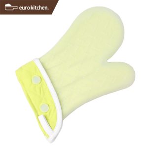 ユーロキッチン eurokitchen シリコン鍋つかみ シリコンミトン グリーン×ホワイト【オーブンミット】