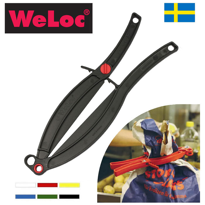 ウェーロック WeLoc ウェーロッククリップイット グリッパーGripper PA150  黒(大型クロージャー、キッチンクリップ、袋止め、業務用、全6色)フレコンバッグ・大袋用クリップ【動画】