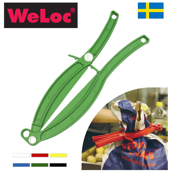 ウェーロック WeLoc ウェーロッククリップイット グリッパーGripper PA150 緑(大型クロージャー、キッチンクリップ、袋止め、業務用、全6色)フレコンバッグ・大袋用クリップ【動画】