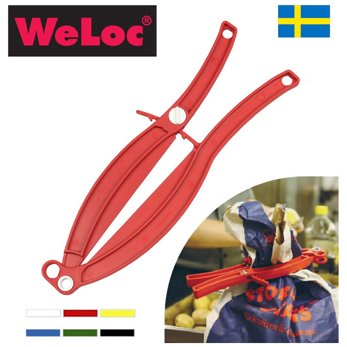 ウェーロック WeLoc ウェーロッククリップイット グリッパーGripper PA150 赤(大型クロージャー、キッチンクリップ、袋止め、業務用、全6色)フレコンバッグ・大袋用クリップ【動画】