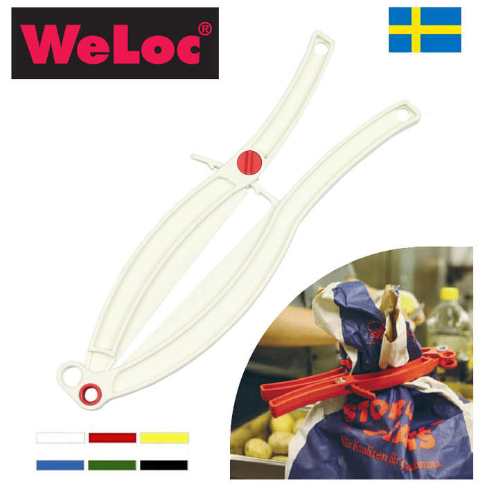 ウェーロック WeLoc ウェーロッククリップイット グリッパーGripper PA150 白(大型クロージャー、キッチンクリップ、袋止め、業務用、全6色)フレコンバッグ・大袋用クリップ【動画】