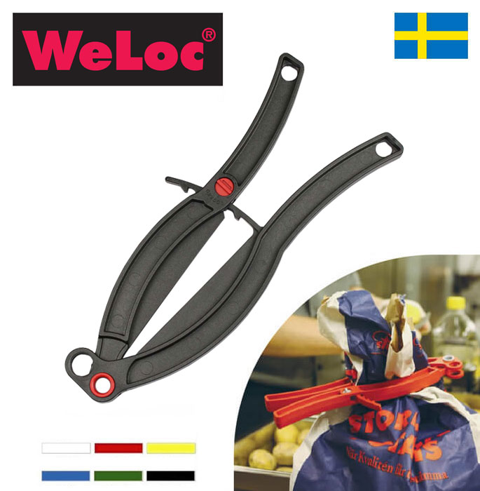ウェーロック WeLoc ウェーロッククリップイット グリッパーGripper PA100 黒(大型クロージャー、キッチンクリップ、袋止め、業務用)フレコンバッグ・大袋用クリップ【動画】