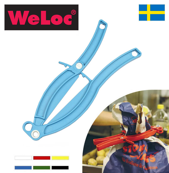 ウェーロック WeLoc ウェーロッククリップイット グリッパーGripper PA100 青(大型クロージャー、キッチンクリップ、袋止め、業務用)フレコンバッグ・大袋用クリップ【動画】