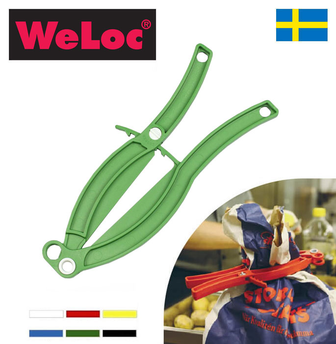 ウェーロック WeLoc ウェーロッククリップイット グリッパーGripper PA100 緑(大型クロージャー、キッチンクリップ、袋止め、業務用)フレコンバッグ・大袋用クリップ【動画】