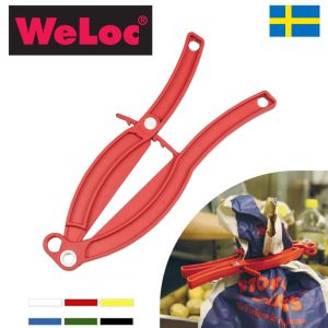 ウェーロック WeLoc ウェーロッククリップイット グリッパーGripper PA100 赤(大型クロージャー、キッチンクリップ、袋止め、業務用)フレコンバッグ・大袋用クリップ【動画】