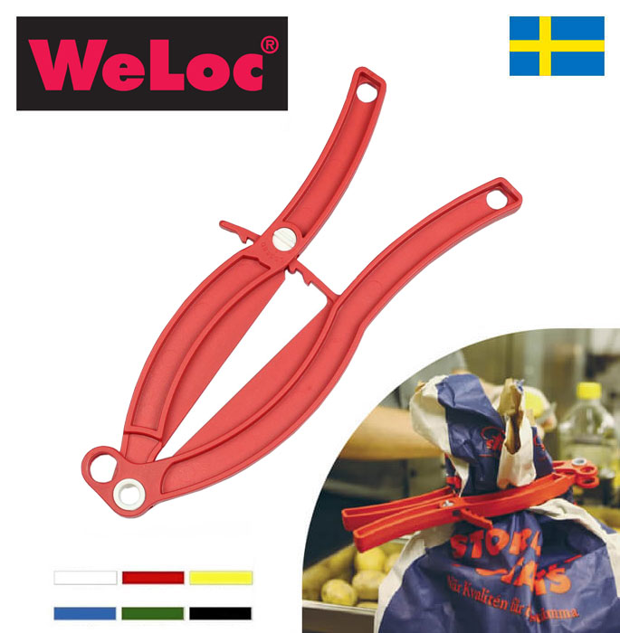 ウェーロック WeLoc ウェーロッククリップイット グリッパーGripper PA100 赤(大型クロージャー、キッチンクリップ、袋止め、業務用)フレコンバッグ・大袋用クリップ【動画】