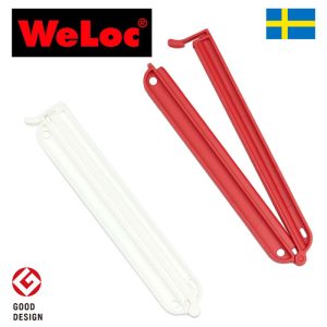 ウェーロック WeLoc ウェーロッククリップイットPA150mm 白赤 2個セット スウェーデン製 WeLocCLIP-it(クロージャー、キッチンクリップ、袋止め)【珈琲/カフェ/コーヒー/コーヒーパック】