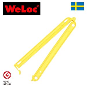 ウェーロック WeLoc ウェーロッククリップイット PA220S 黄 特大 厚手の袋用 スウェーデン製 WeLocCLIP-it(クロージャー、キッチンクリップ、袋止め)