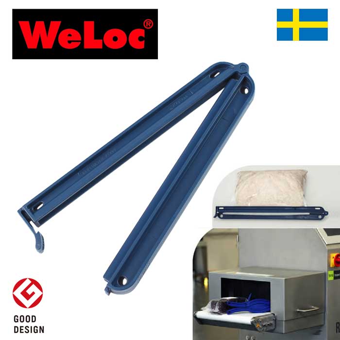 ウェーロック WeLoc 金属探知機用クリップイット POM150FD-DB ダークブルー 2個セット 留め幅15cm スウェーデン製 WeLocCLIP-it (クロージャー、キッチンクリップ、袋止め)【業務用/金属探知機用（金探用）/非破壊検査機器/Ｘ線検査機対応】