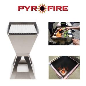 ピロファイヤー PYROFIRE ピロキャンピング PYROCAMPING【地球にやさしいペレット燃料のバーベキュー用グリル・コンロ、BBQ、アウトドア、ファイア、イタリア製】【送料無料】